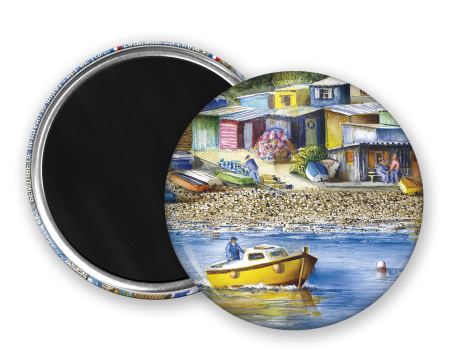 Magnet rond - Morinay - depart en mer