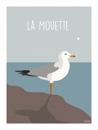 Affiche 30x40 - Mouette