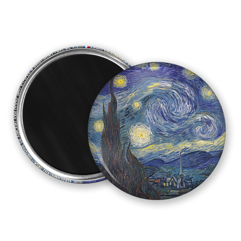 Magnet rond - Nuit etoilee