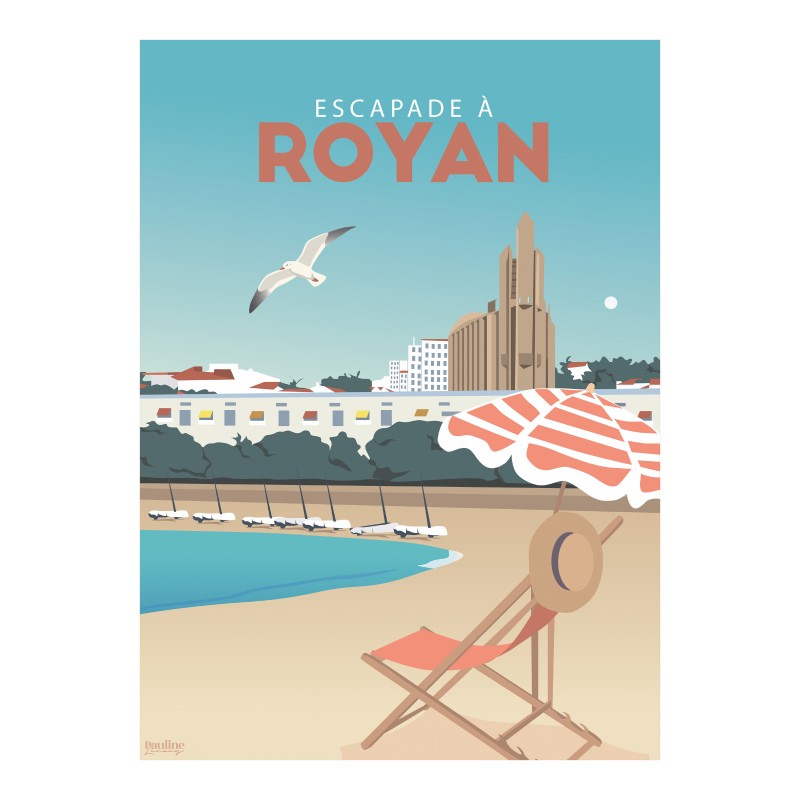 Affiche 30x40 - Pauline - escapade a royan