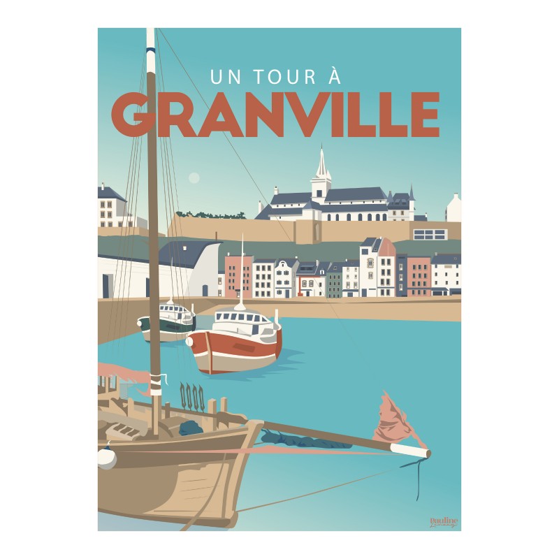 Affiche 30x40 - Pauline - un tour a granville