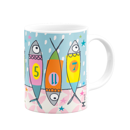 Mug - poissons numerotes