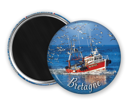 Magnet rond - Retour de peche