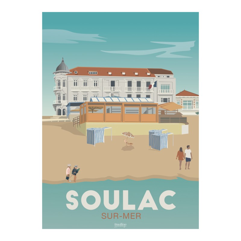 Affiche 30x40 - Soulac sur mer