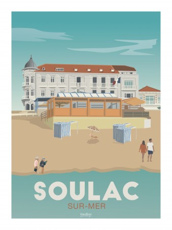 Affiche 30x40 - Soulac sur mer