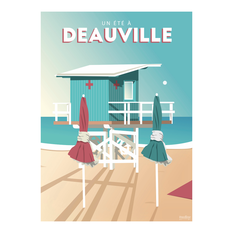 Affiche 30x40 - Un ete a deauville