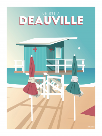 Affiche 30x40 - Un ete a deauville