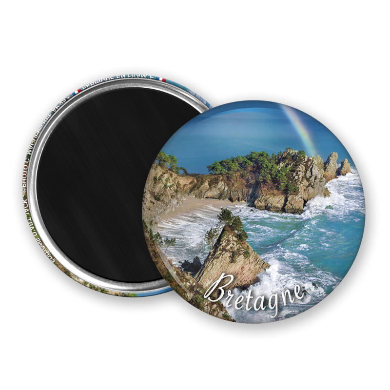 Magnet rond - Un petit coin de paradis