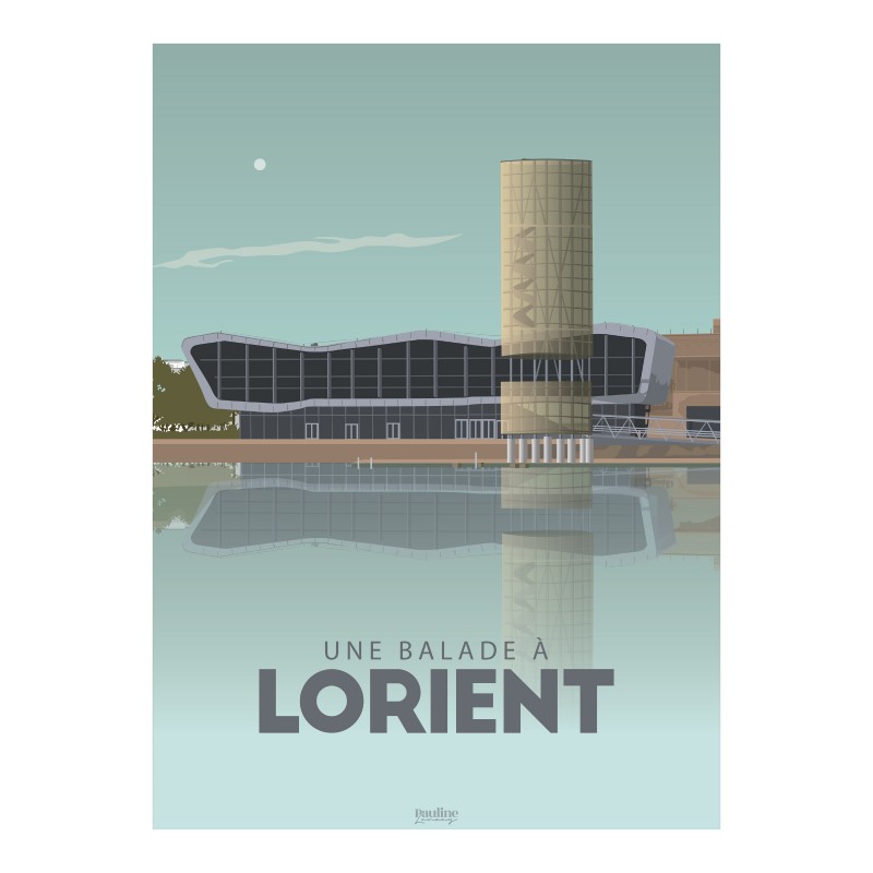 Affiche 30x40 - Une balade a lorient