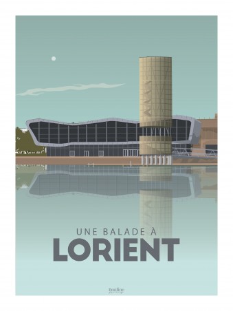 Affiche 30x40 - Une balade a lorient