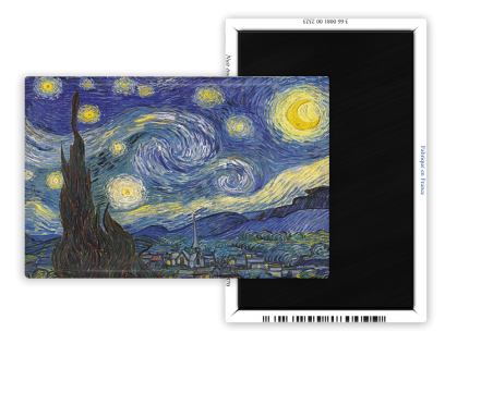 Magnet 55x80 - Van gogh - nuit etoilée a saint remy