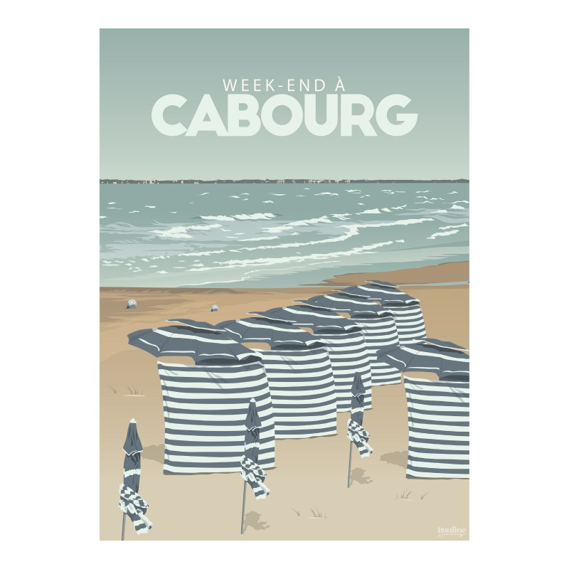 Affiche 30x40 - Weekend a cabourg