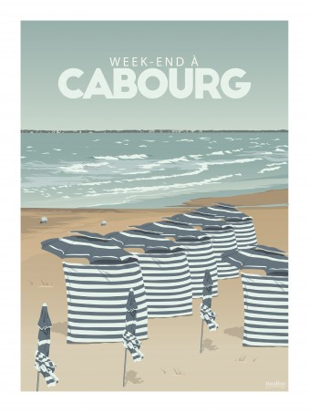 Affiche 30x40 - Weekend a cabourg