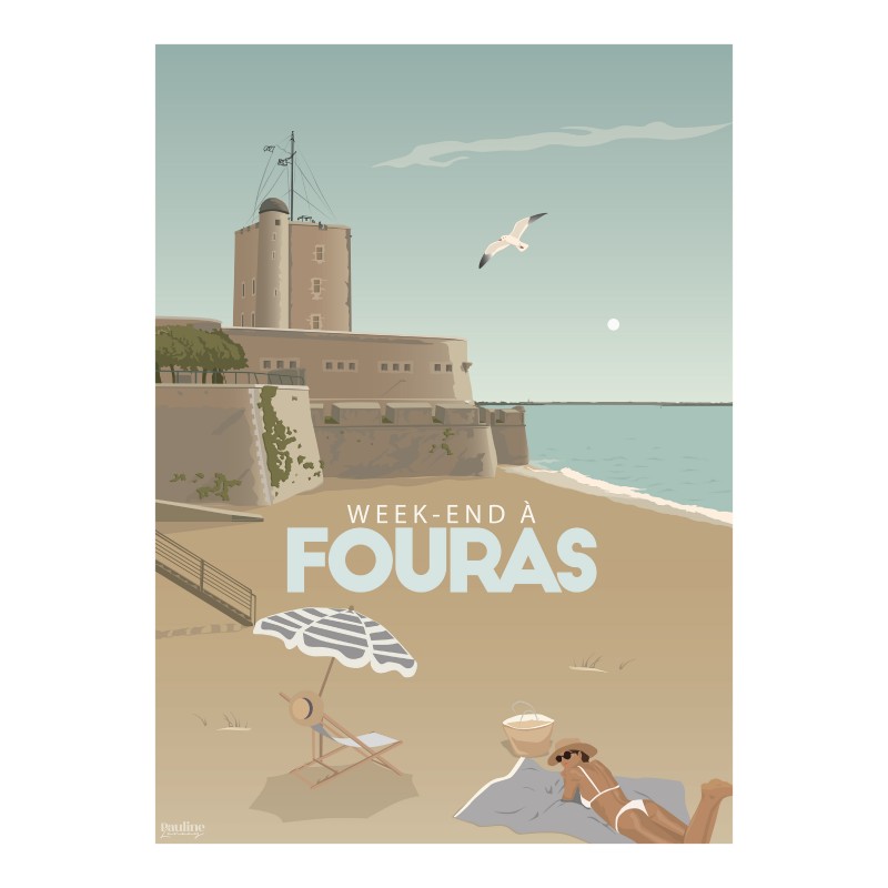 Affiche 30x40 - Weekend a fouras