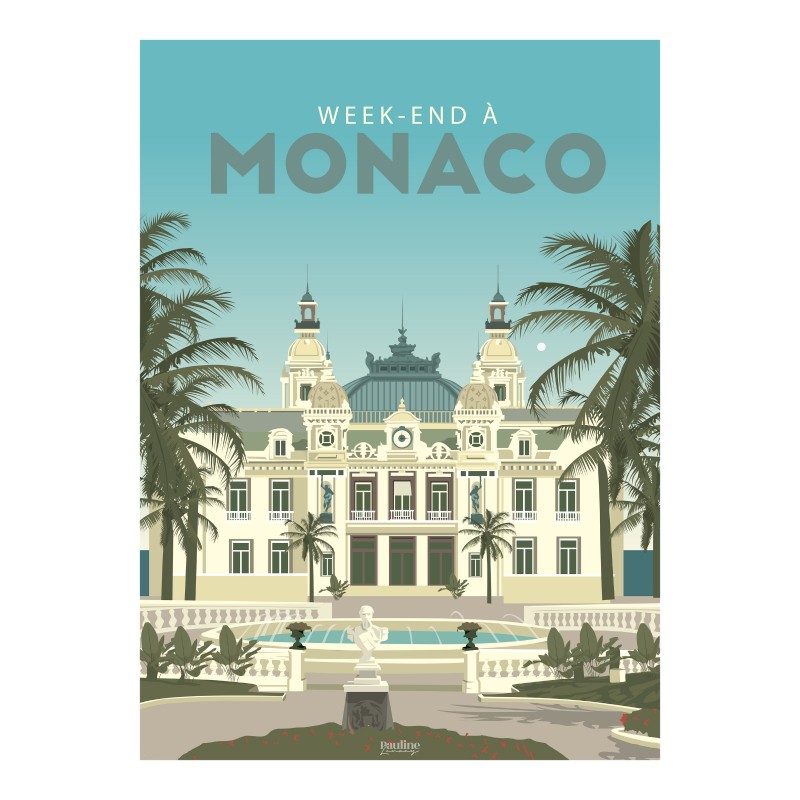 Affiche 30x40 - Weekend a monaco