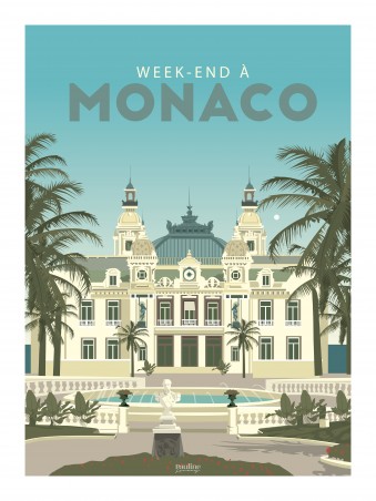 Affiche 30x40 - Weekend a monaco