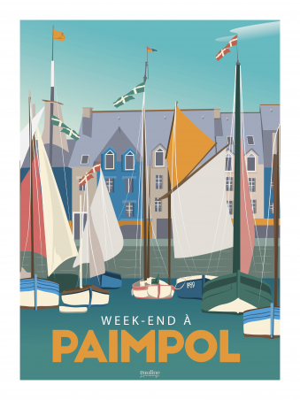 Affiche 30x40 - Weekend a paimpol