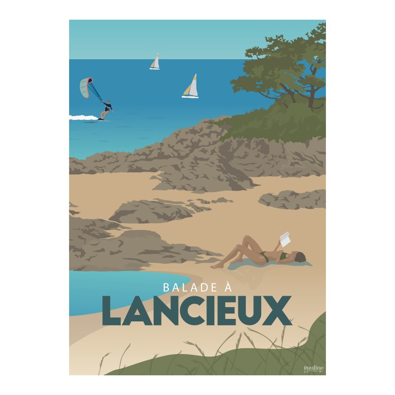Affiche 30x40 - Balade a  lancieux