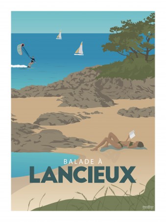 Affiche 30x40 - Balade a  lancieux