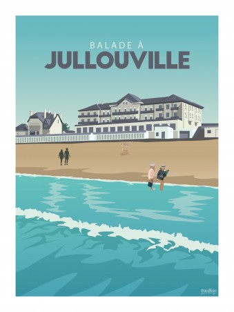 Affiche 30x40 - Balade a jullouville