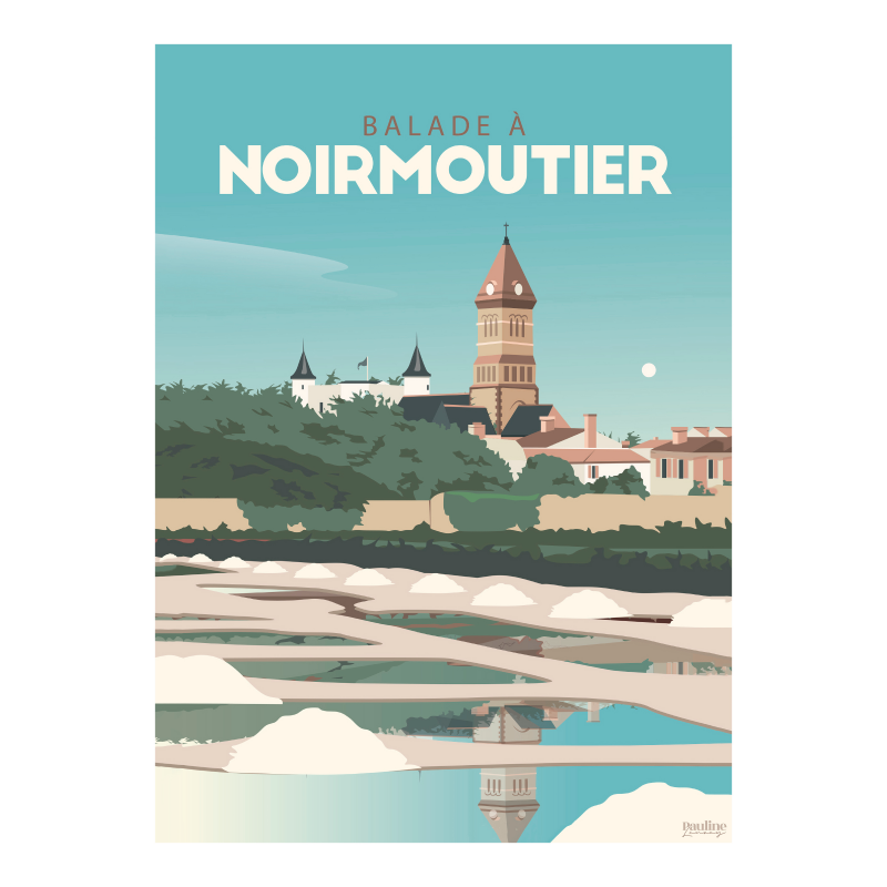 Affiche 30x40 - Balade a noirmoutier