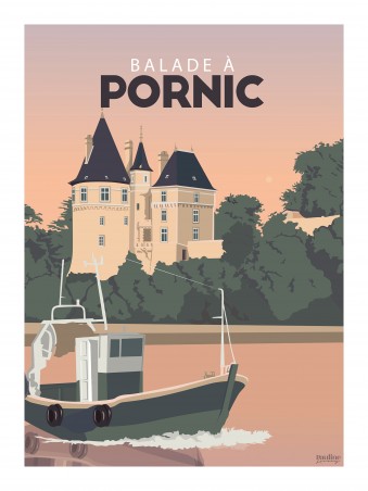 Affiche 30x40 - Balade a pornic