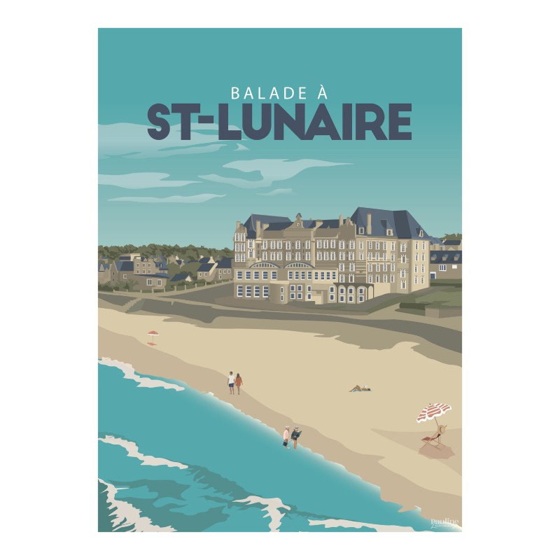 Affiche 30x40 - Balade a saint lunaire