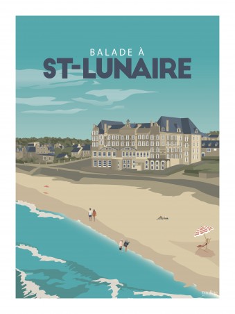 Affiche 30x40 - Balade a saint lunaire
