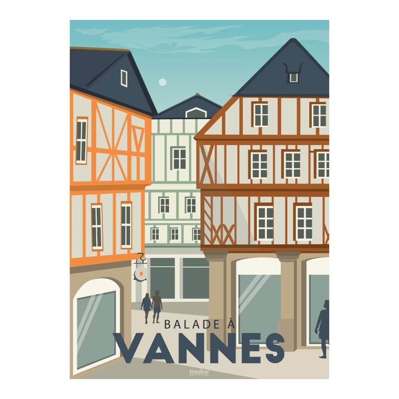 Affiche 30x40 - Balade a vannes