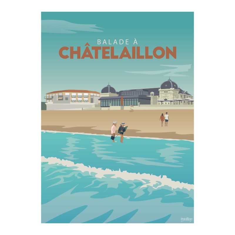 Affiche 30x40 - Chatelaillon plage