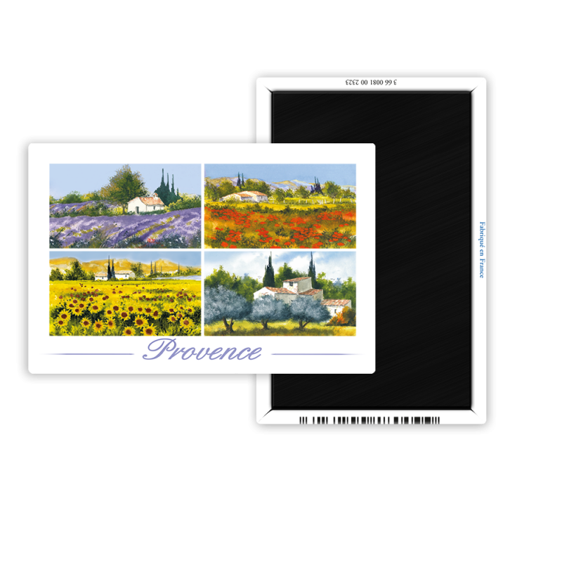 Magnet 55x80 - Beroard - lavande coquelicots... (4 vues)