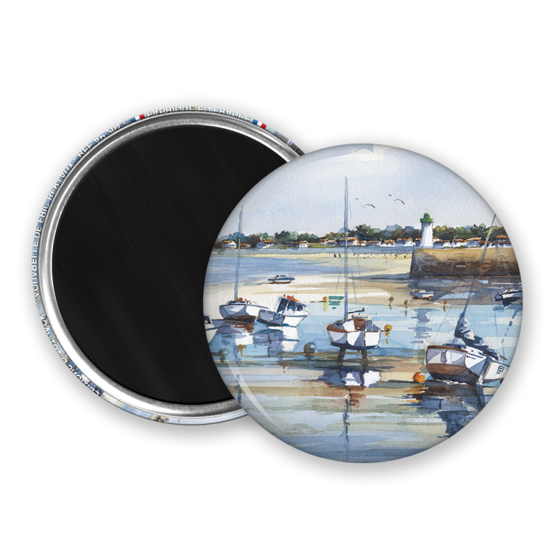 Magnet rond - Bertaux - le port