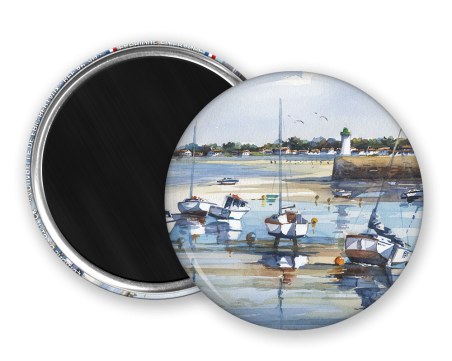 Magnet rond - Bertaux - le port