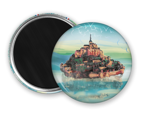 Magnet rond - Cambier - le mont saint michel