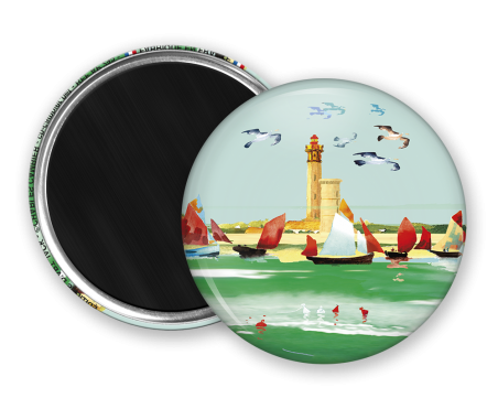 Magnet rond - Cambier - voiliers au phare