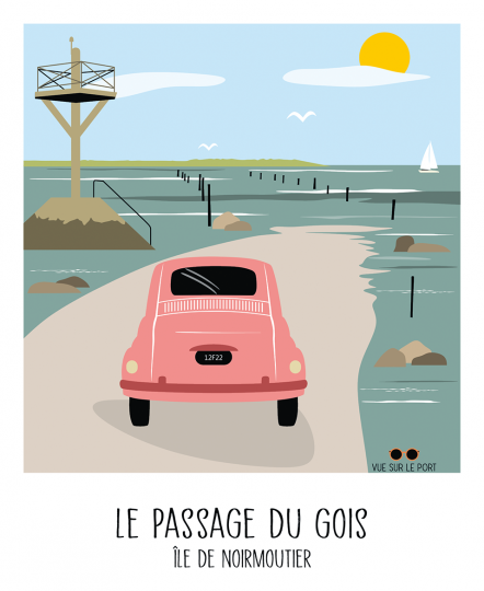 Le passage du Gois, île de Noirmoutier