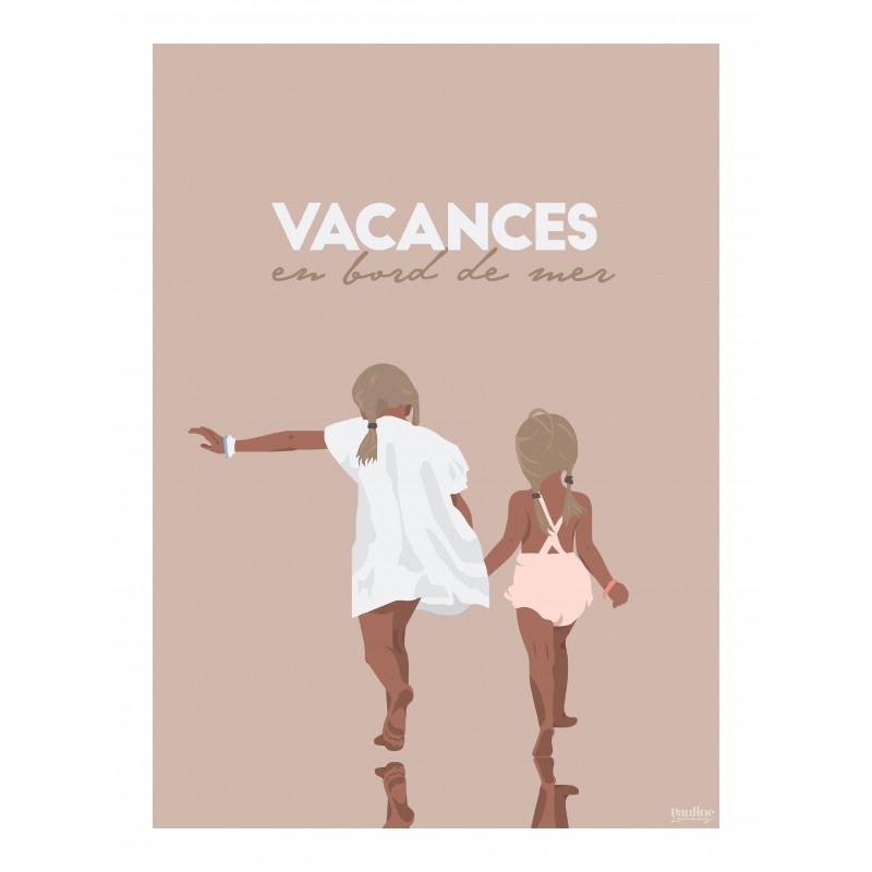 Affiche vacances - Un Air de Vacances - Pauline Launay - Editions Jack
