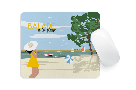 Tapis de souris - Balade à la plage