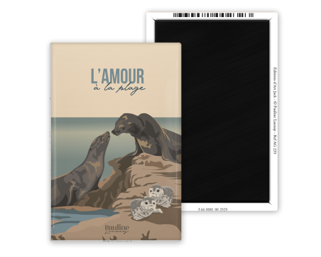 Magnet 55x80 - L'amour à la plage Magnet 55x80 - L'amour à la plage