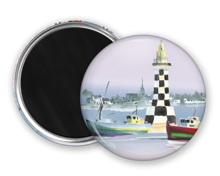 Magnet rond - Le phare