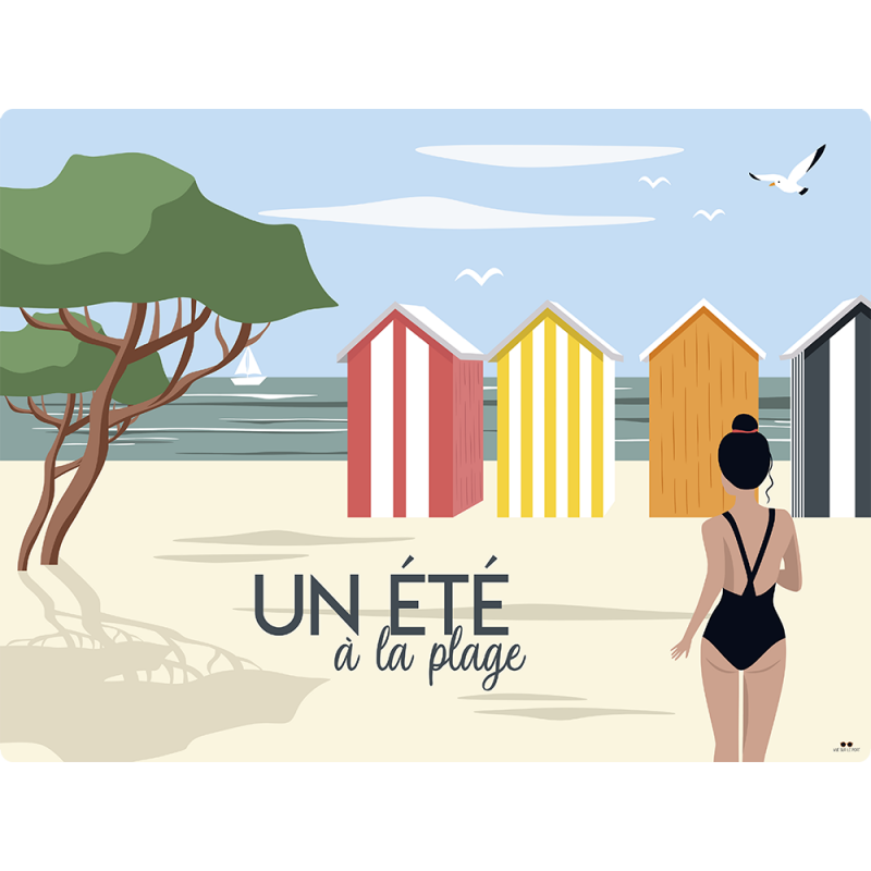 Set plastifié - Un été à la plage