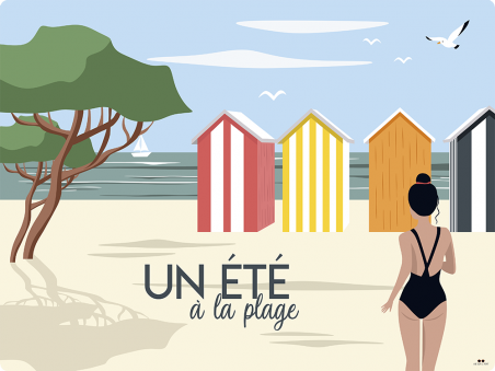 Set plastifié - Un été à la plage