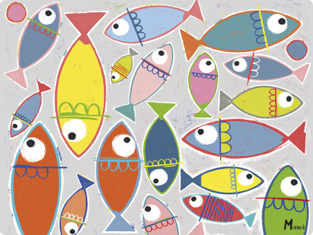 Set plastifié - Poissons Set plastifié - Poissons