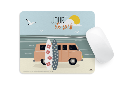 Tapis de souris - Jour de surf