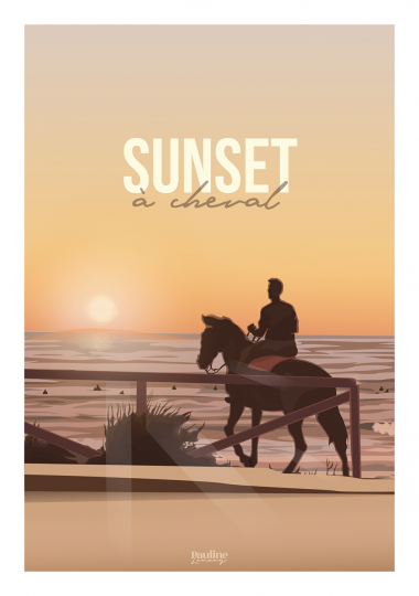 Sunset à cheval