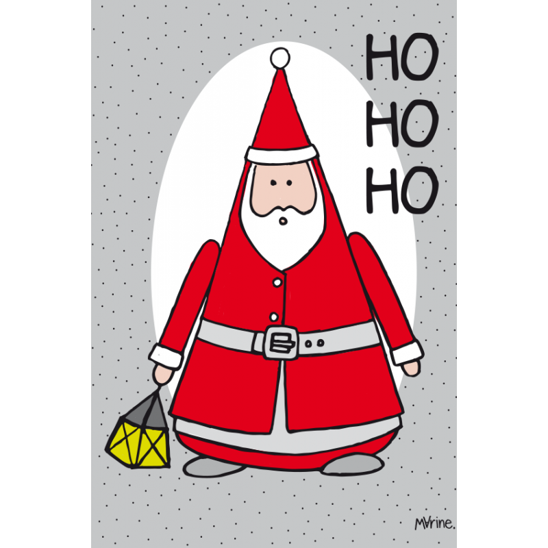 Carte Père Noël "HO HO HO" Cartes de voeux