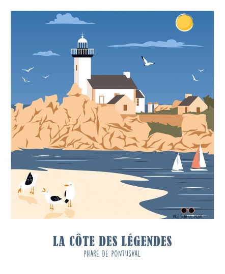 La Côte des Légendes, phare de Pontusval