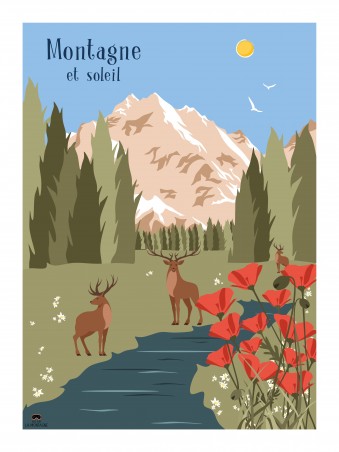 Montagne et soleil
