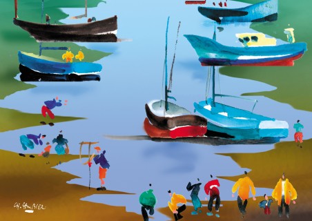 A marée basse
