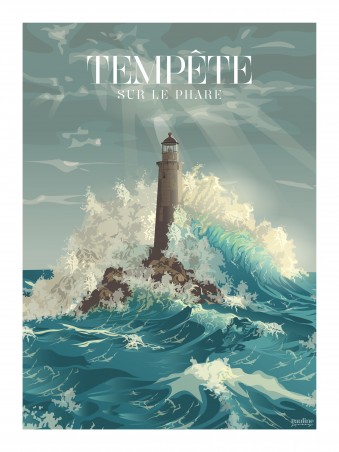 Tempête sur le phare